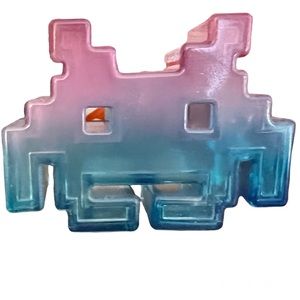 Space Invaders Blue Purple Figurine Loot Crate